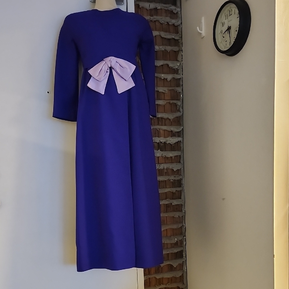 Vogue Paris Original Plum Purple Maxi Dress Size 4 6